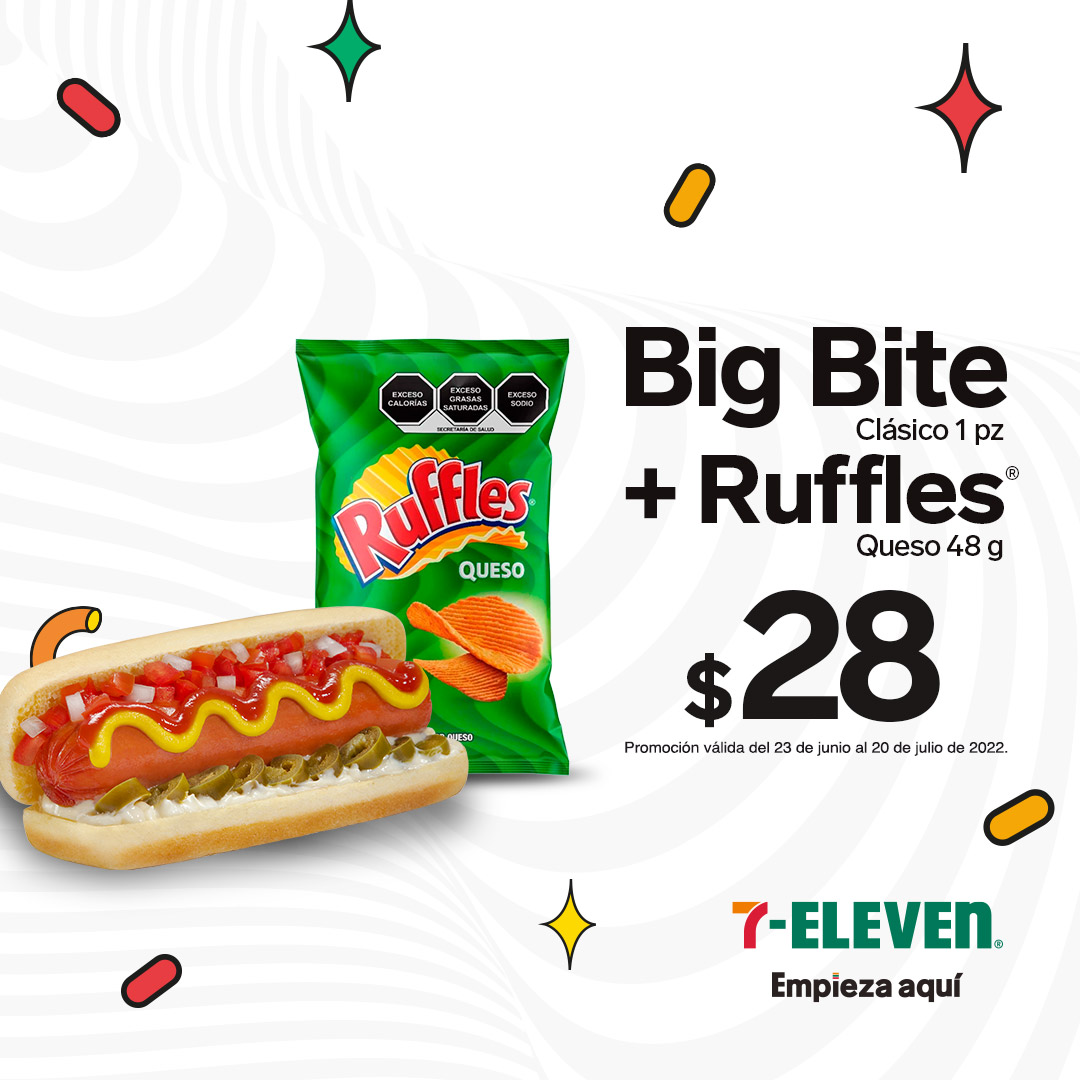Big Bite Clásico + Ruffles $28
